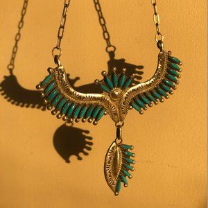Vintage Zuni Turquoise Necklace